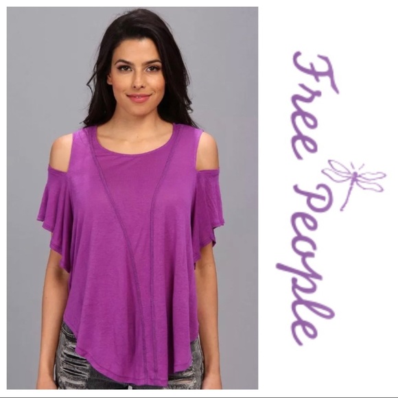 Free People Tops - Free People Cold Shoulder Seamed Top